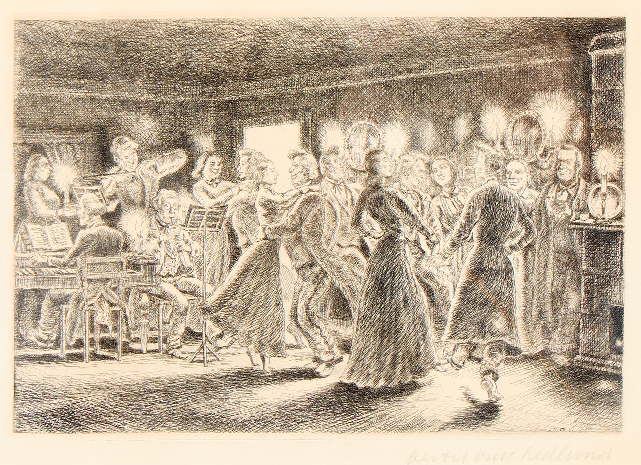 BERTIL BULL HEDLUND. “Bergslagsbal”, 1938.