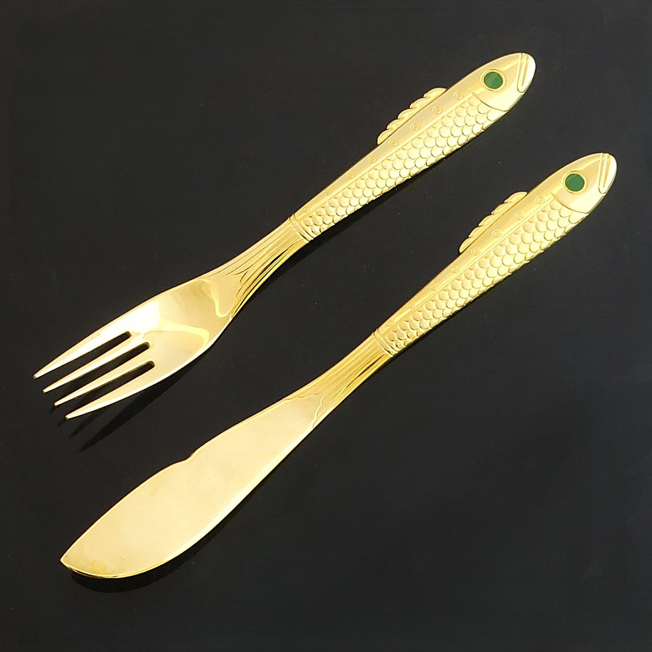 GUNNAR CYRÉN. fish cutlery, 12 pieces, “Nobel”, Yamazaki. Silver