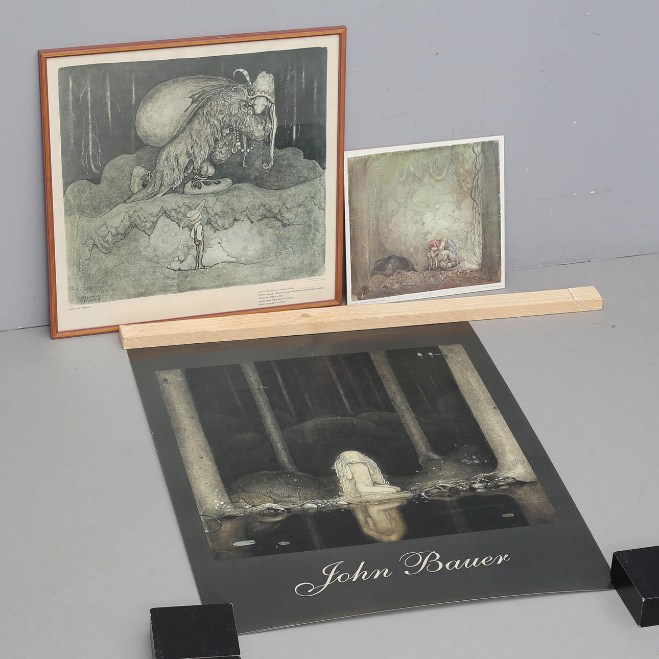 JOHN BAUER. 3 st tryck, bla Palmeblads tryckeri.