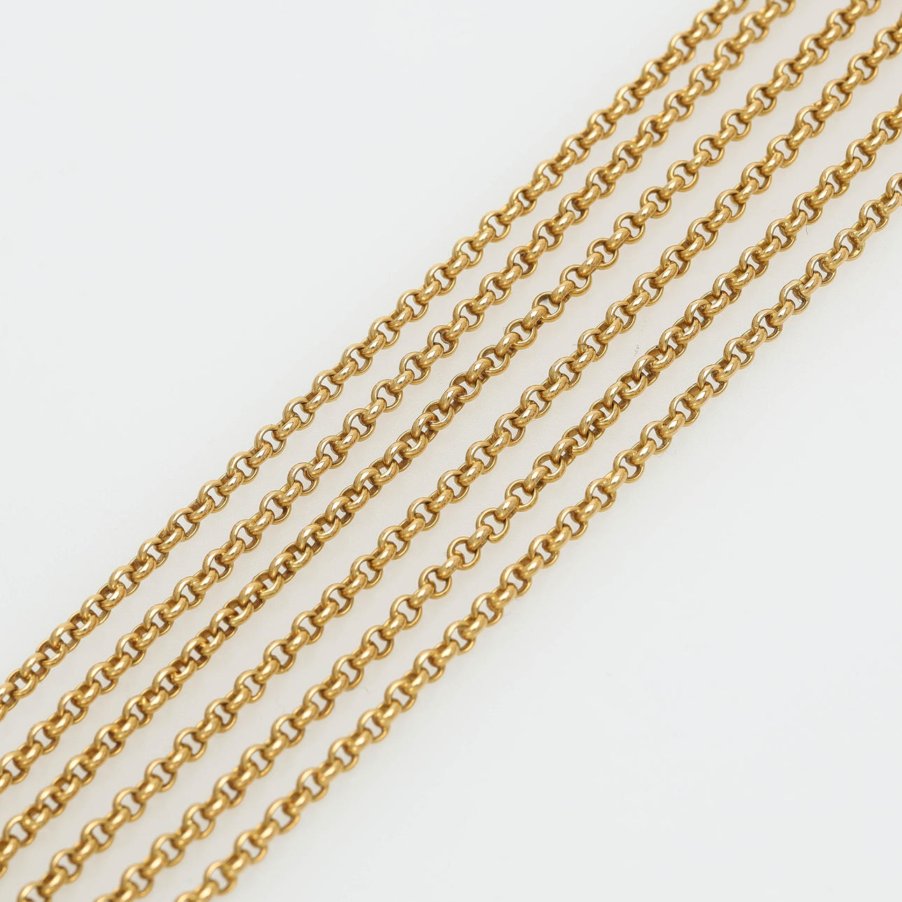 HALSKEDJA, 18 k guld, längd 106 cm.