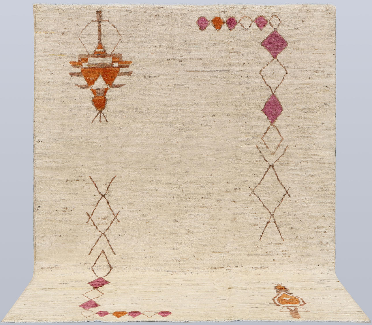 CARPET. Morocco design, 287 x 212 cm.