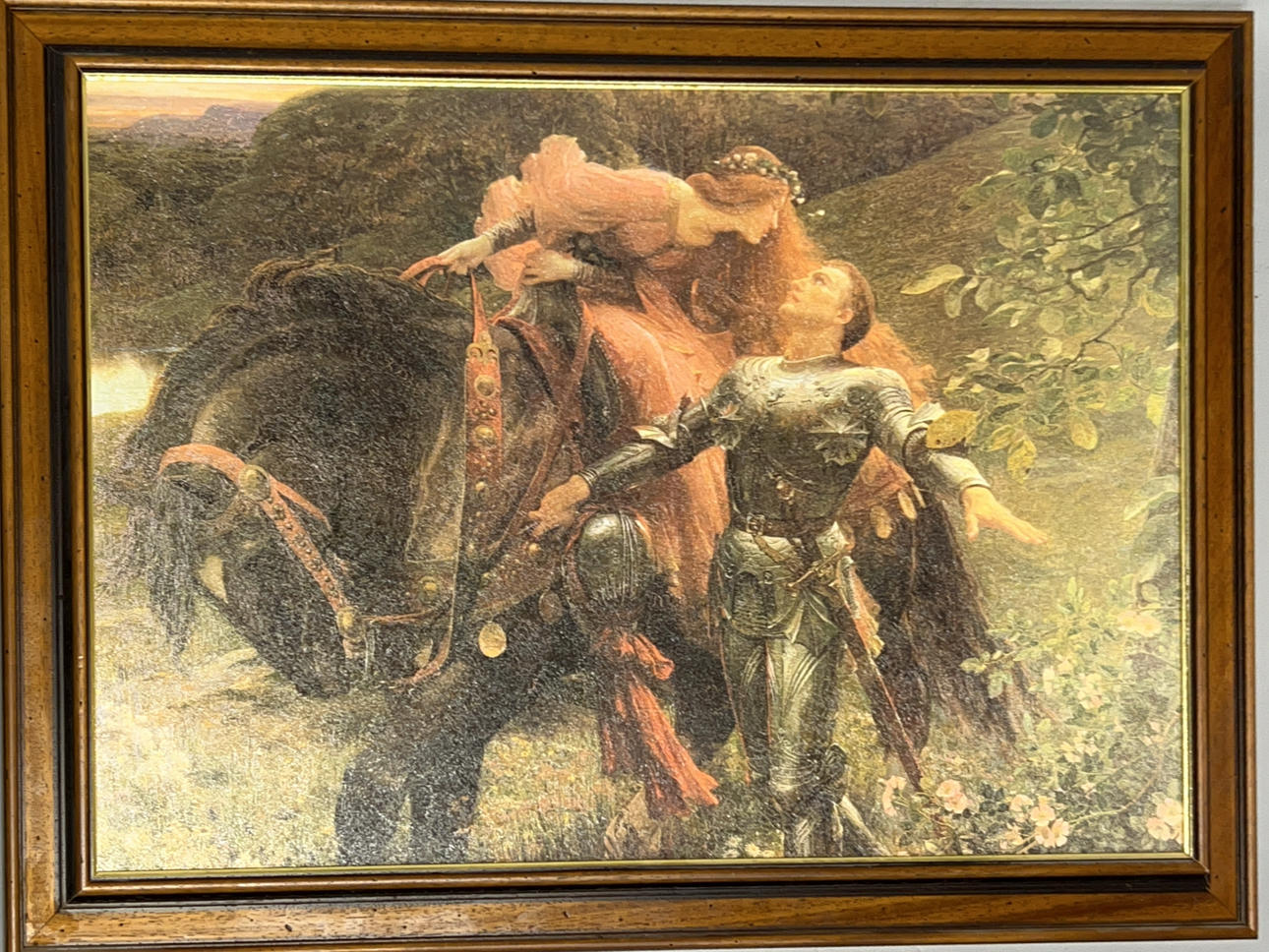 FRAMED OIL TEXTURED PRINT.