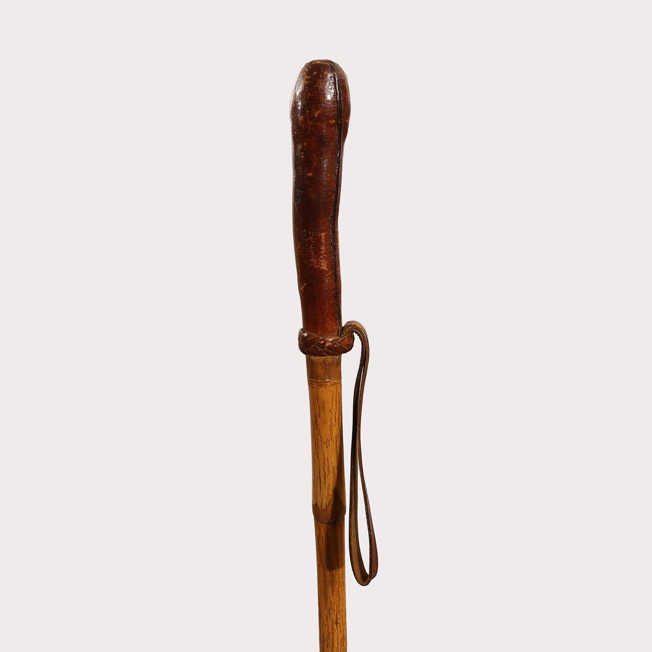 POLICE CANE, India, bamboo with leather grip and loop. Collectables ...