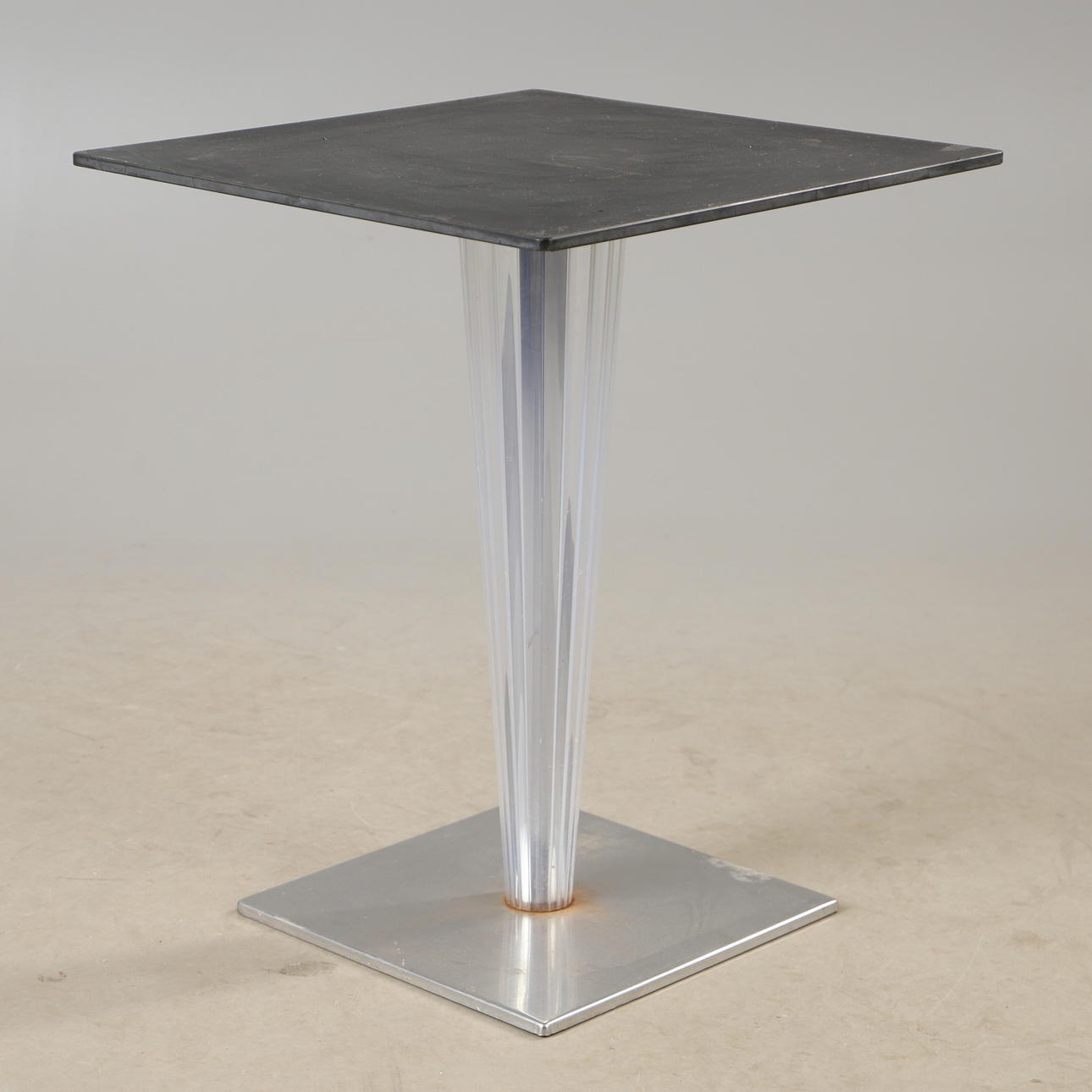CAFEBORD, black painted with metal and plastic base, second half of the ...