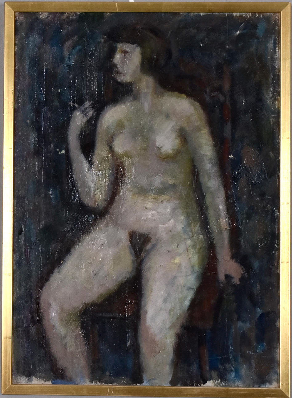 OKÄND KONSTNÄR. Olja på duk.