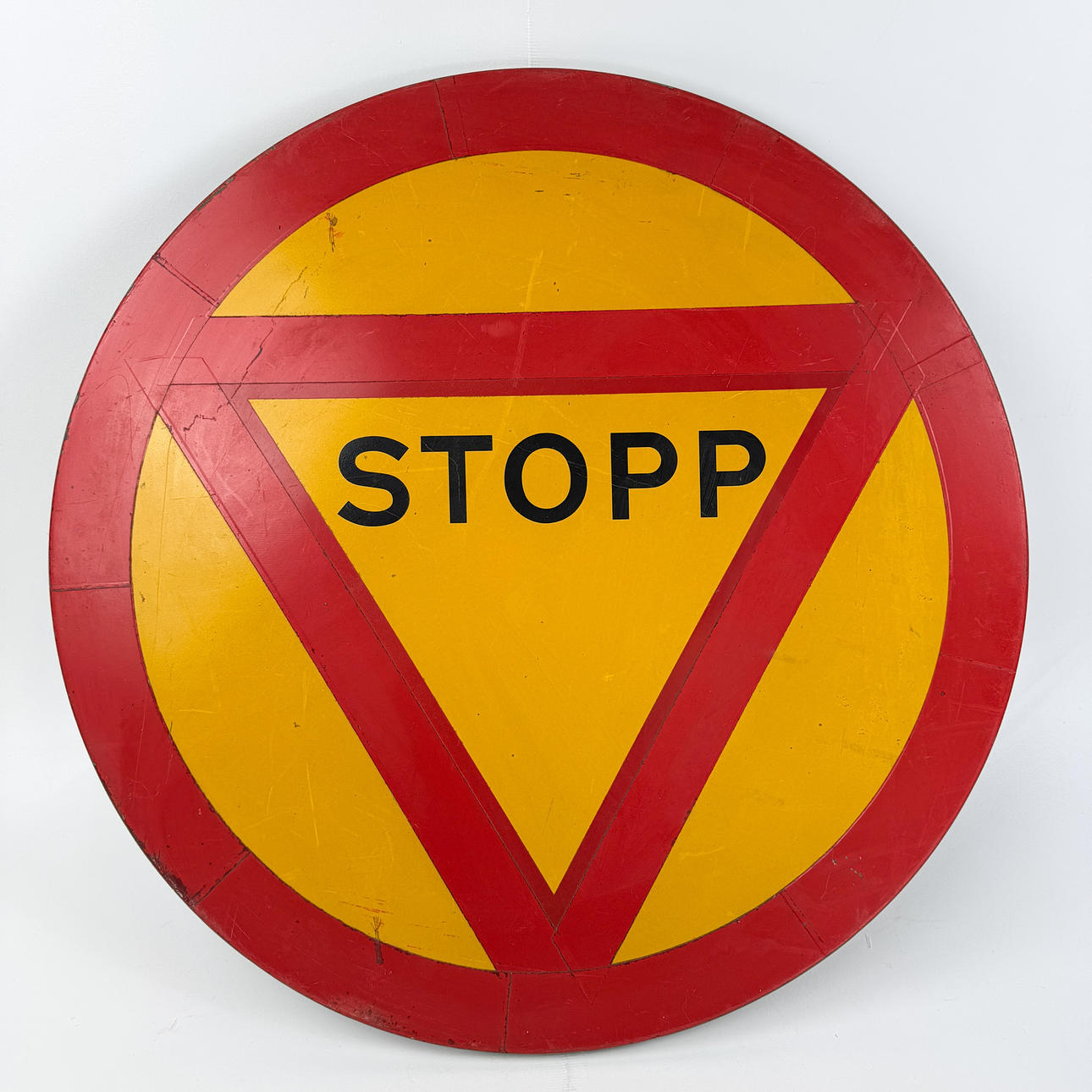 STOPPSKYLT, plåt, omkring 1900-talets mitt.