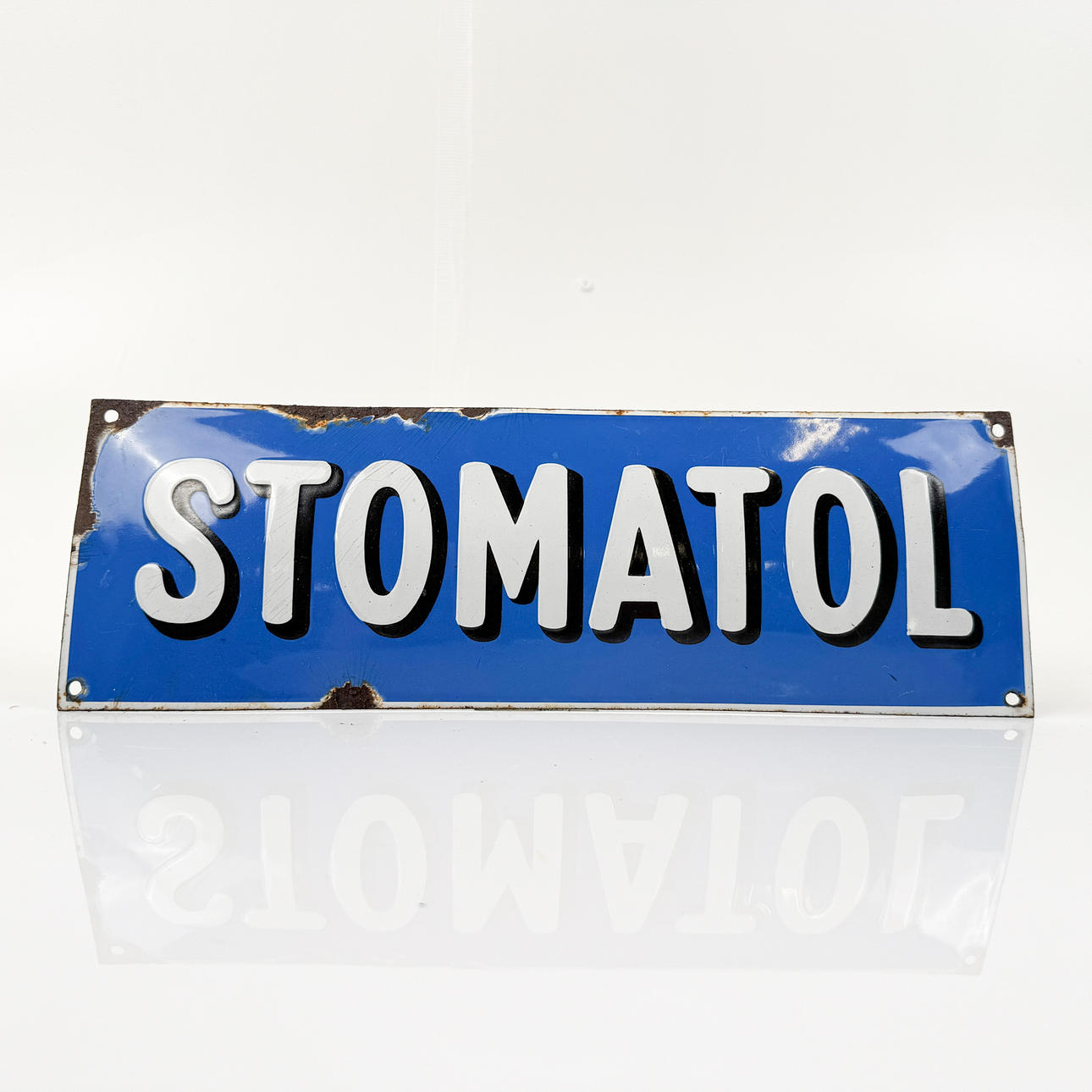 STOMATOL, emaljskylt, 1930-tal.