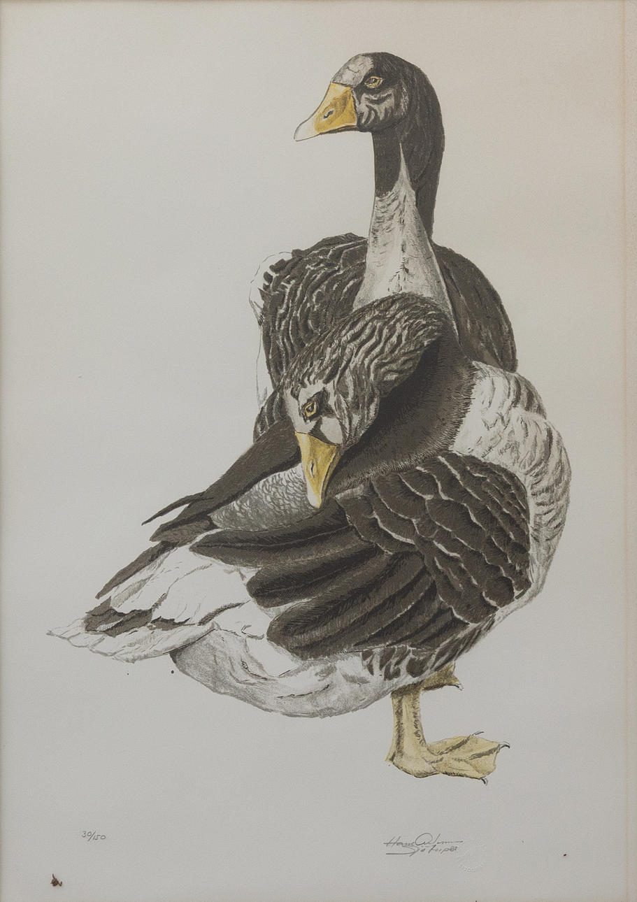 HASSE ANDERSSON. “Together”, lithograph no 30/150, signed and dated -82.