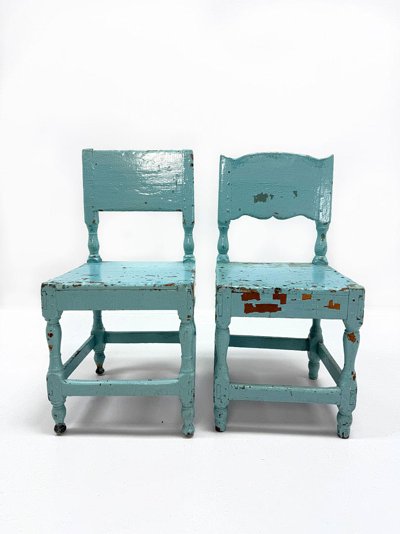 STOLAR 2 st, allmoge, 1800-tal.