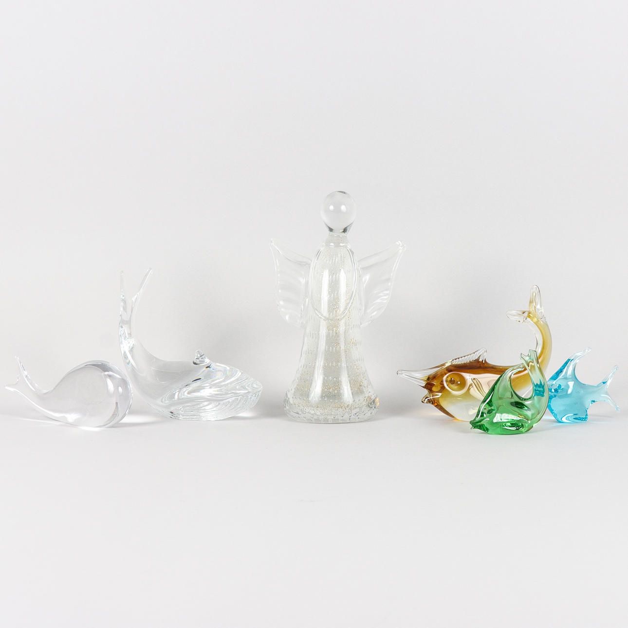 GLASFIGURER 6 stycken.