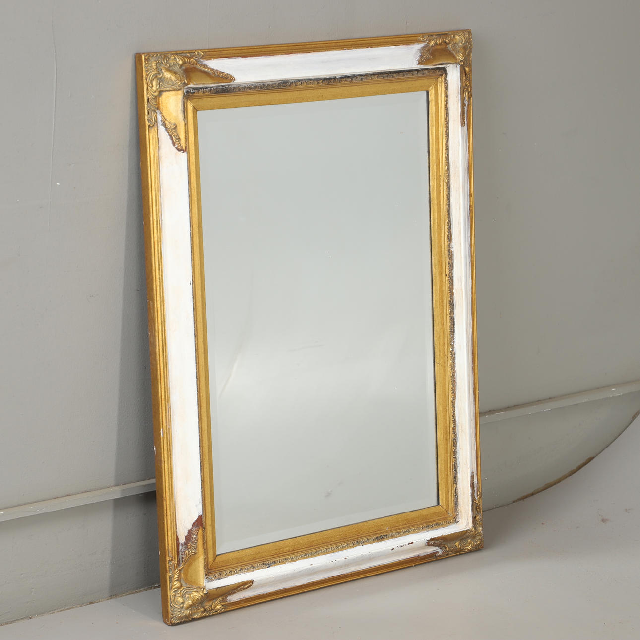 A mirror, painted frame, 1900/2000s.