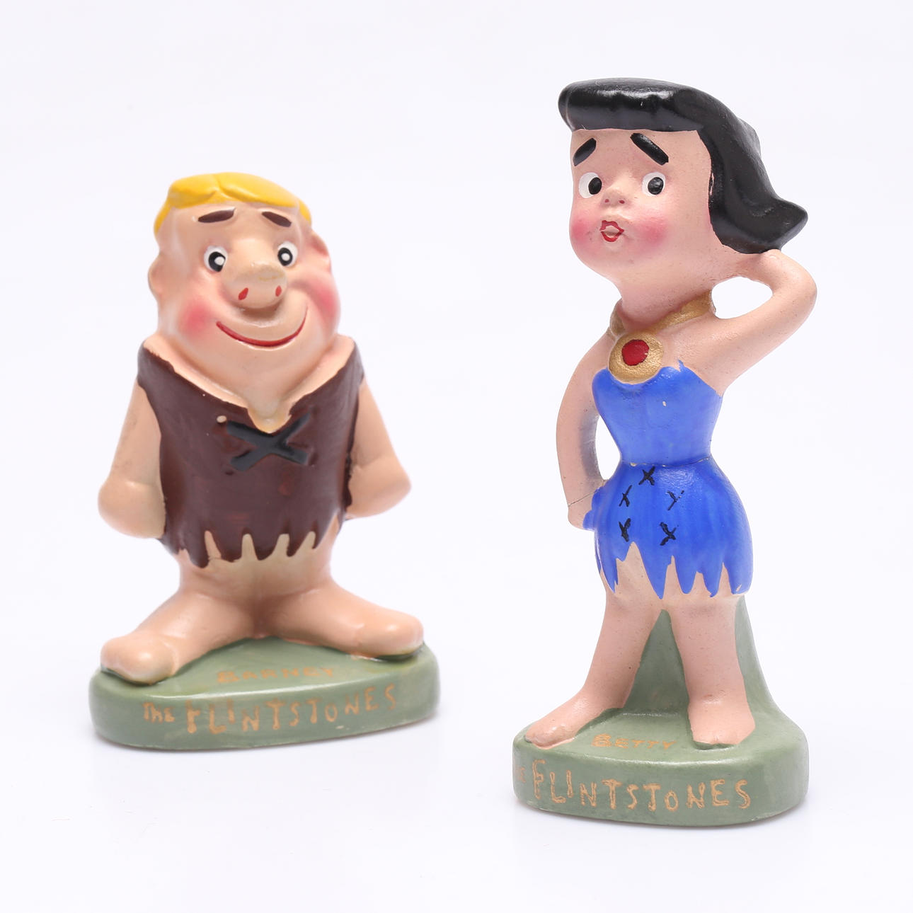 TWO FIGURES, “THE FLINTSTONES”, JOSEPH LANG & CO, HANNA-BARBERA ...