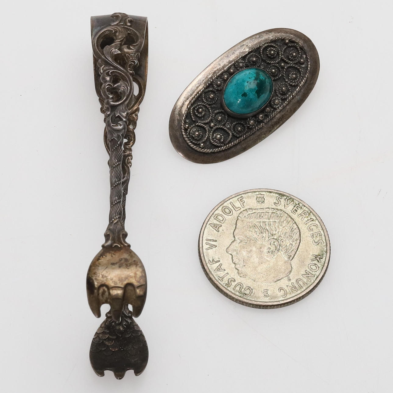 SILVER, 3 pieces, 36 grams.