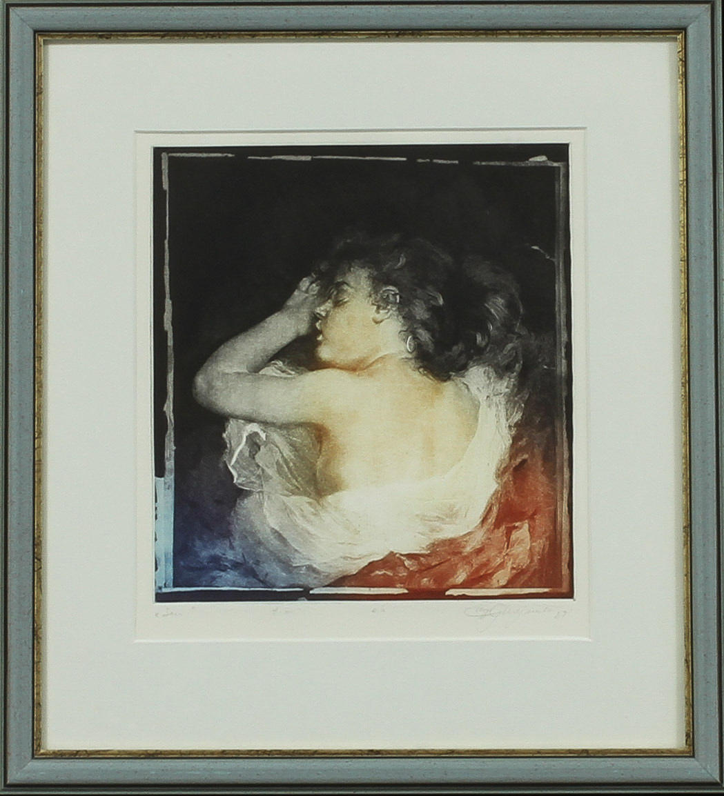 GREGOR CHOJNACKI. "Dröm", färgetsning, signerad, ea.