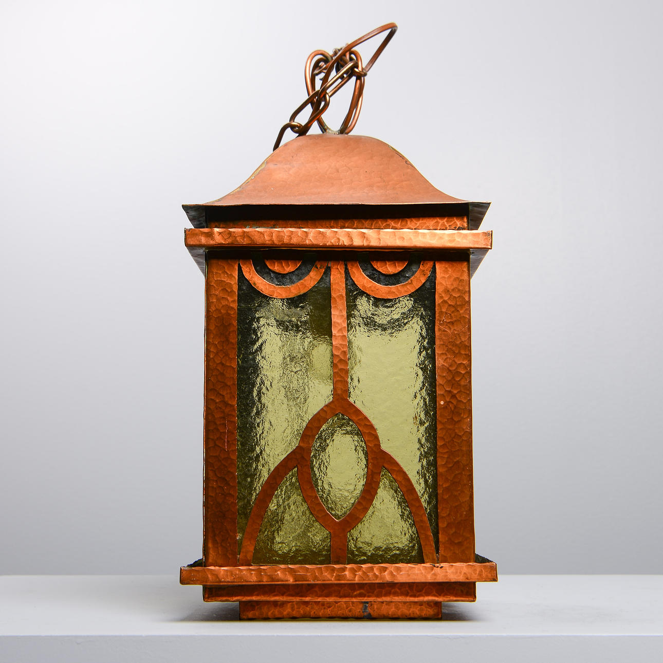 A lantern, electrified, mid 20th century.