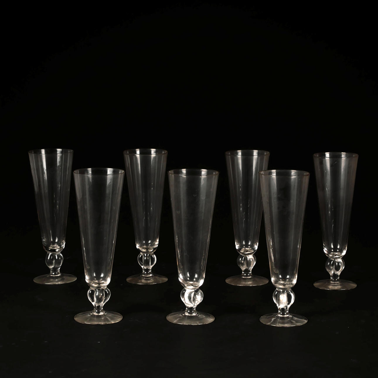CHAMPAGNE GLASSES, 7 pcs.