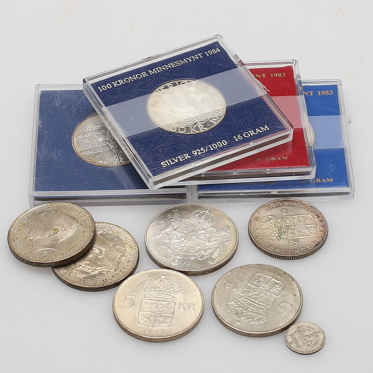 MYNT, 11 st, silver, jubileum m.m, 1900-tal.