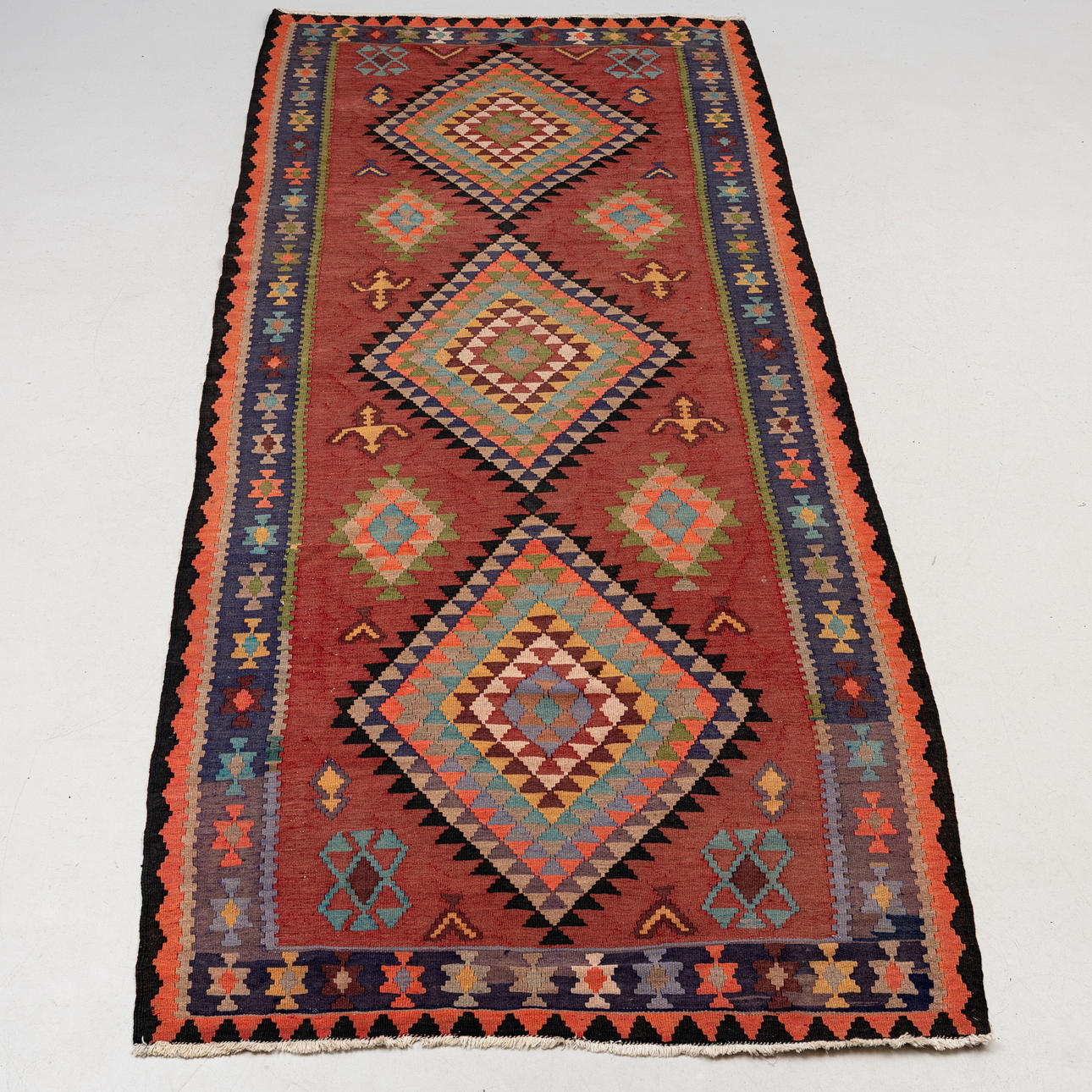 CARPET, Kelim, ca 340x128 cm.