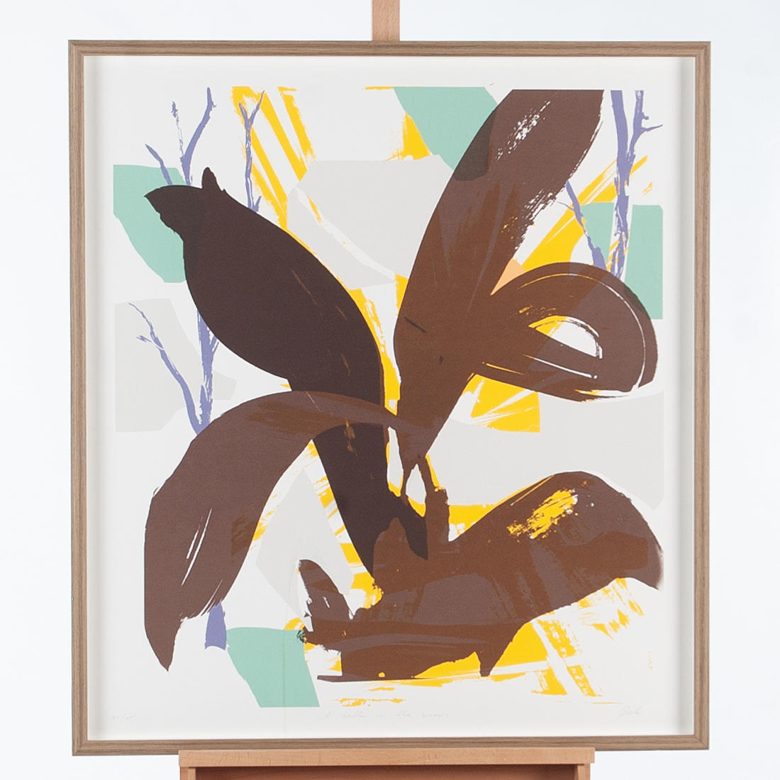 MARCUS EEK. Silkscreen “a walk in the woods” signed and numbered 41/45.