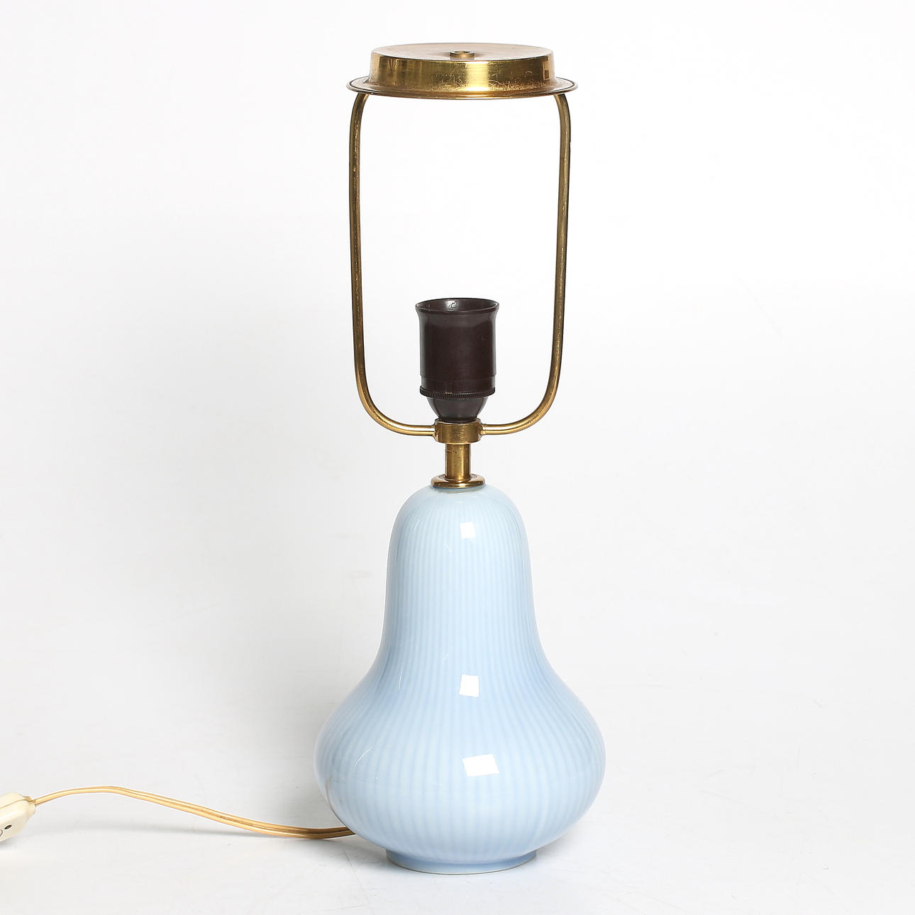 BORDSLAMPA, porslin, Gunnar Nylund, Rörstrand. 1900-talets mitt.