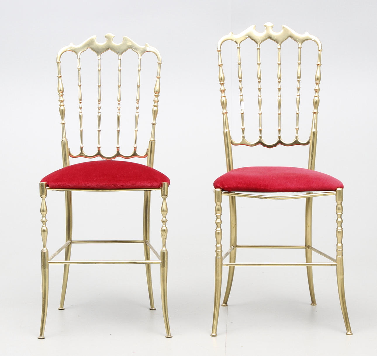 STOLAR, 2 st, mässing, 1900-tal.