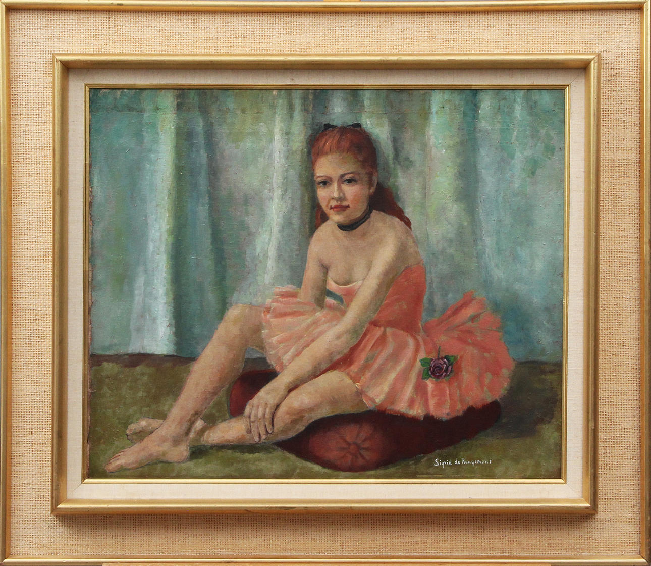 SIGRID DE ROUGEMONT. OIL, on canvas, signed.