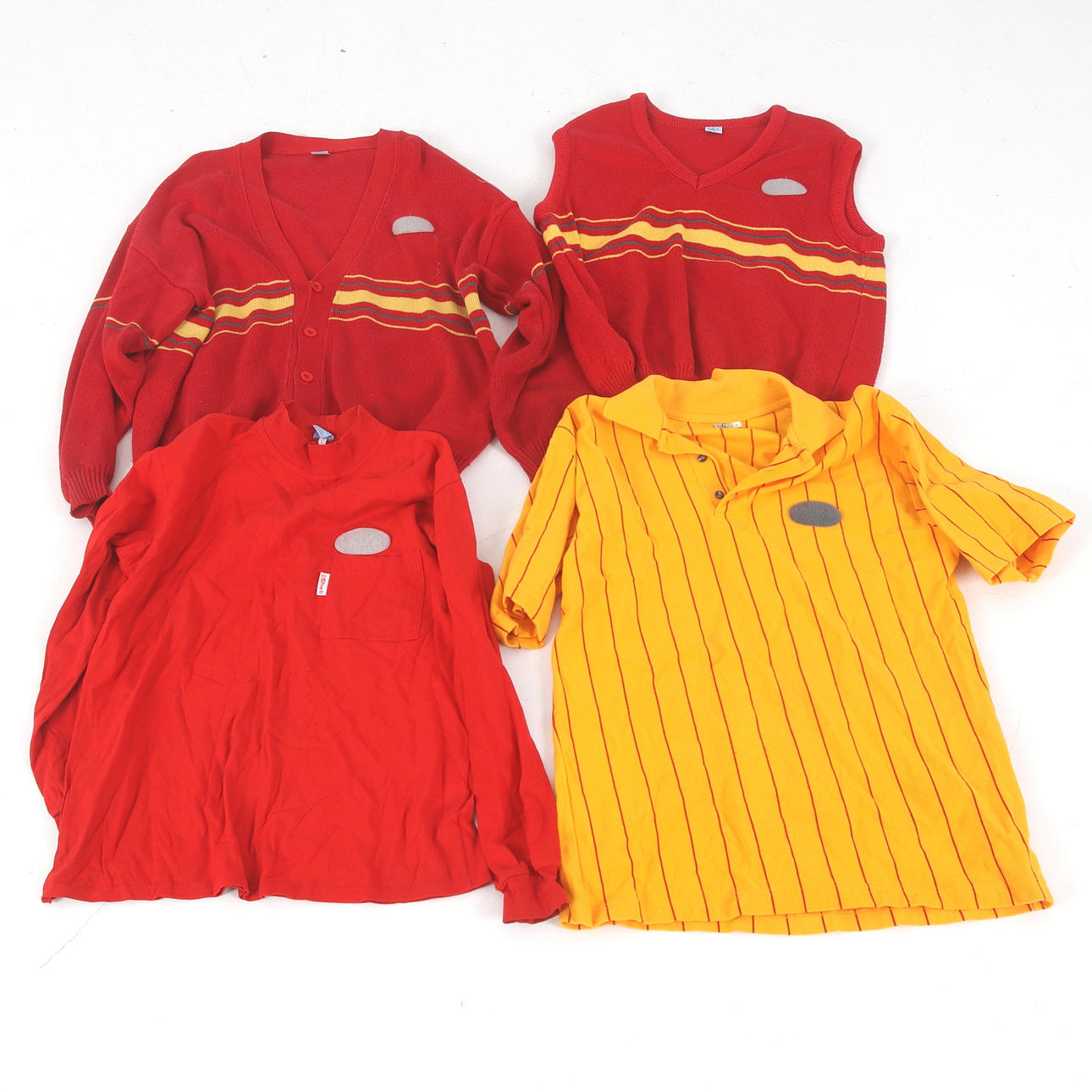 TRÖJOR, KOFTA och VÄST, 4 delar Shell, 1980-tal.