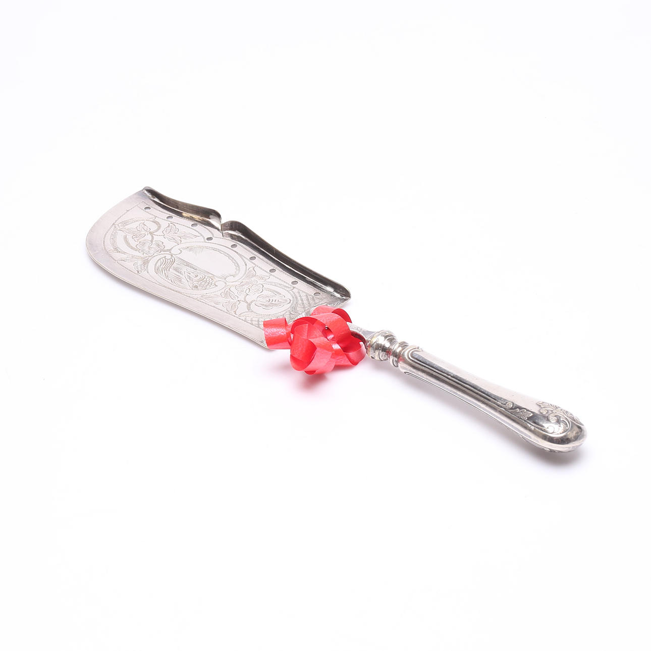 FISKSPADE, nysilver, 1900 tal.