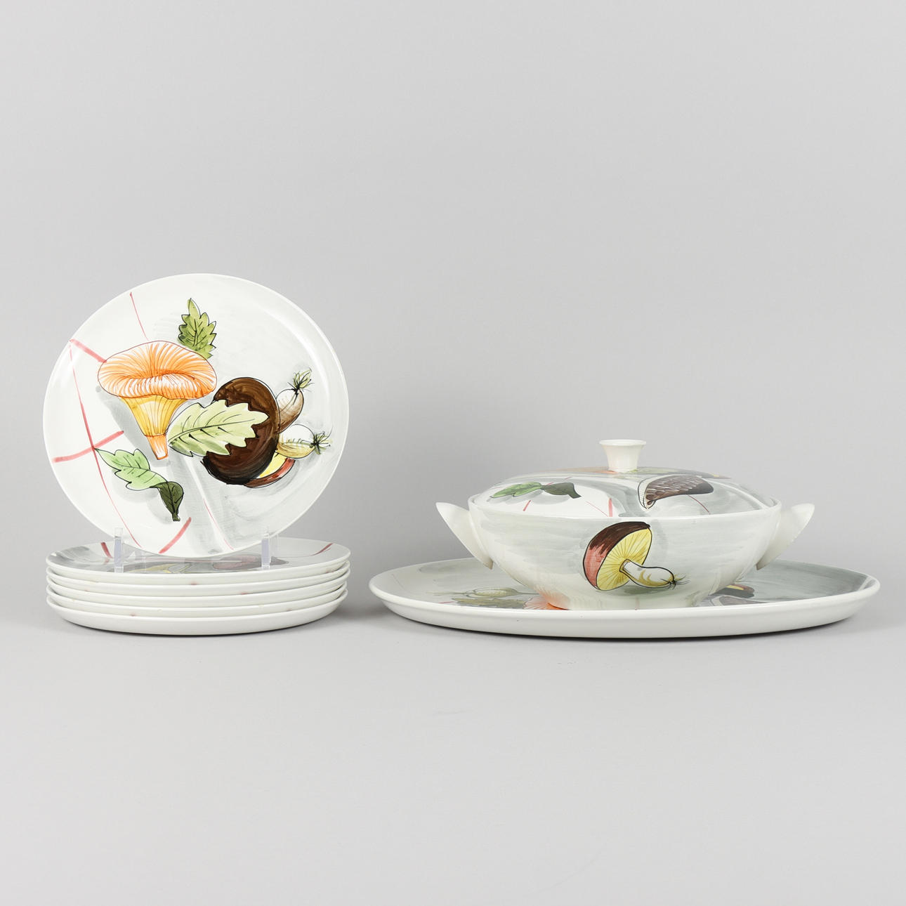 SVAMPSERVIS porslin Italien.