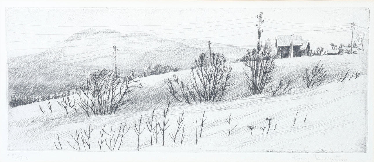 STURE KJELLSTRÖM. Etching, signed, numbered 286/310.
