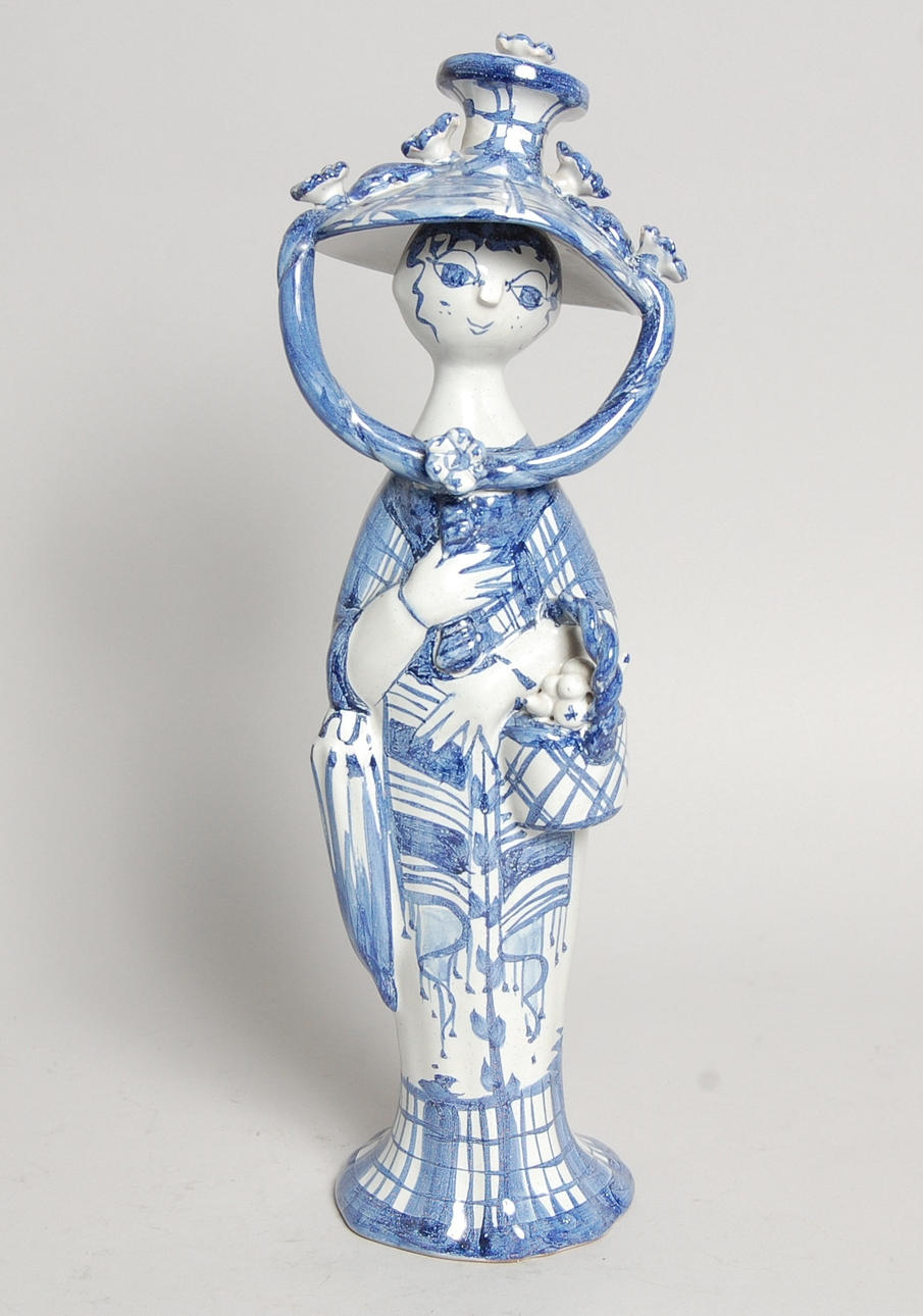 FIGURIN, keramik, " våren " Björn Wiinblad, Danmark, 1970.