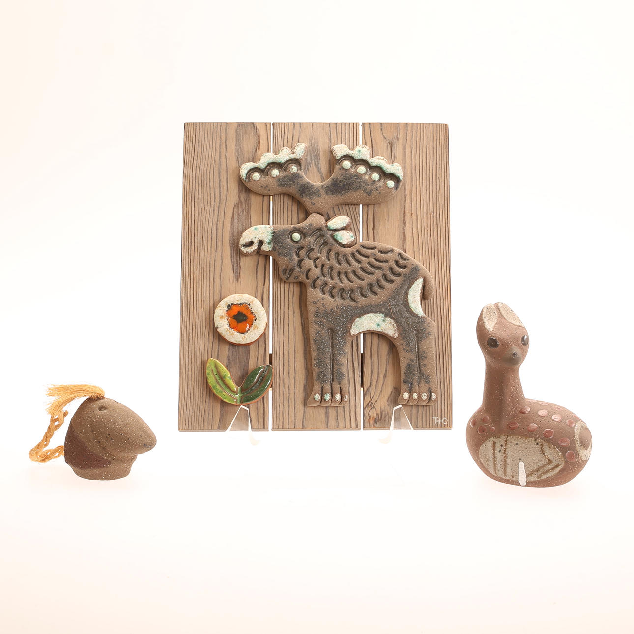 THOMAS HELLSTRÖM. Keramikföremål, 3 delar, Nittsjö.