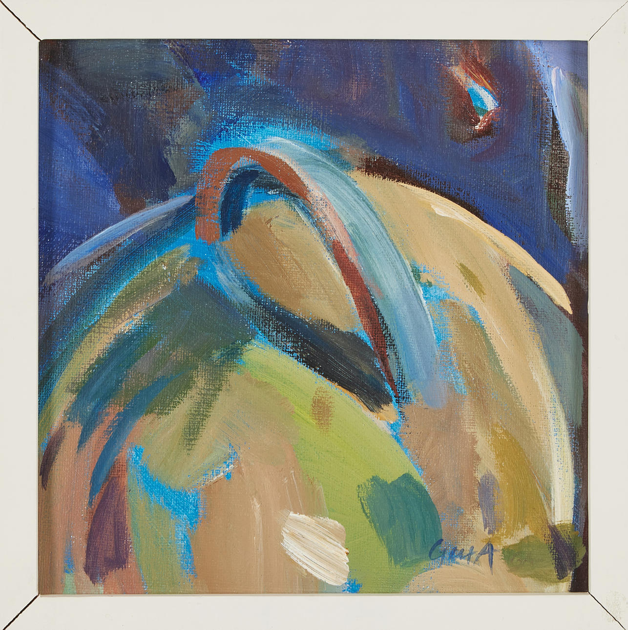 GERT ANDERSSON (SAMTIDA). Composition, oil on canvas.