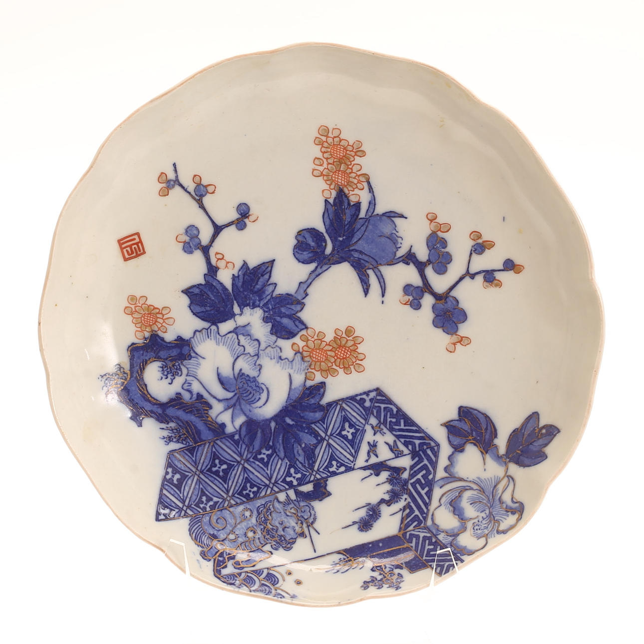 fat, porslin, Kina 1800-tal.