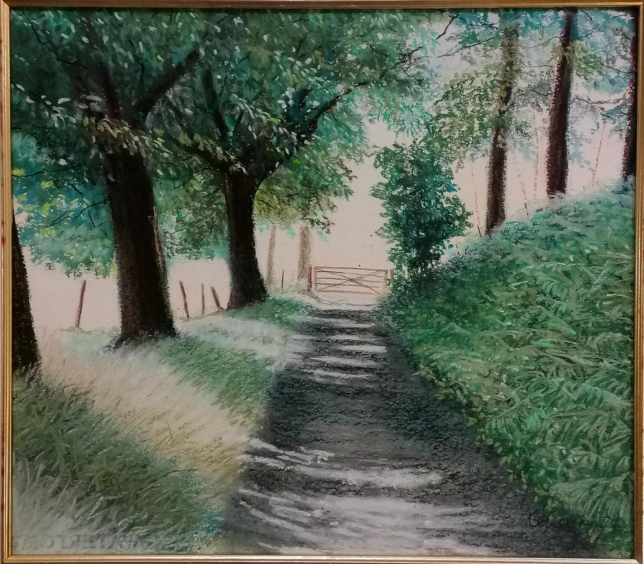 *SIMON KENEVAN ORIGINAL PASTEL 'LOST'.