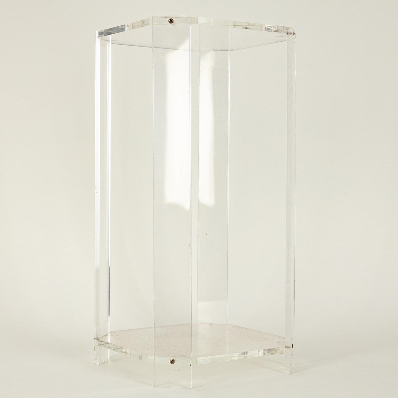 Small column/acrylic side table.