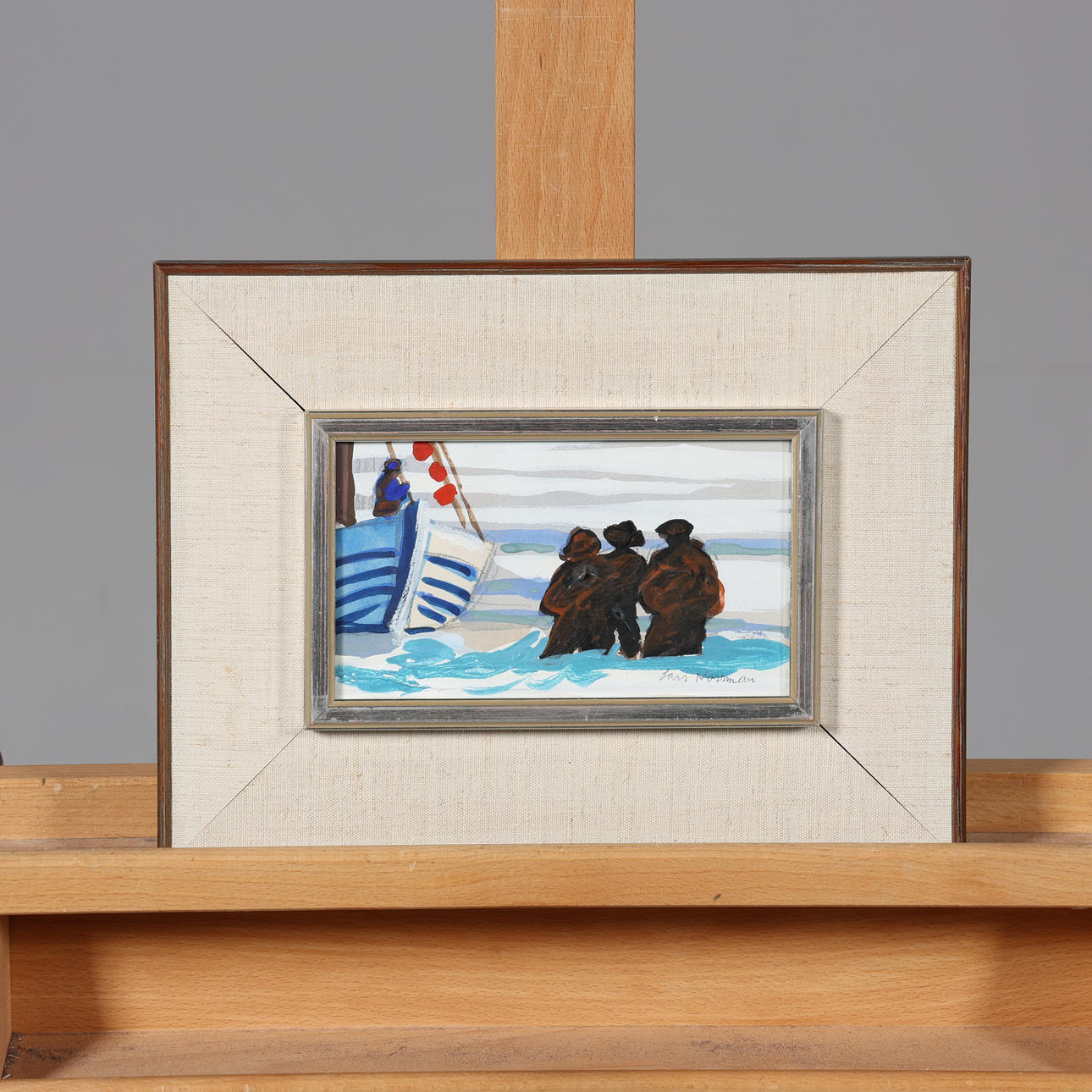 LARS NORRMAN. AKVARELL, signerad.