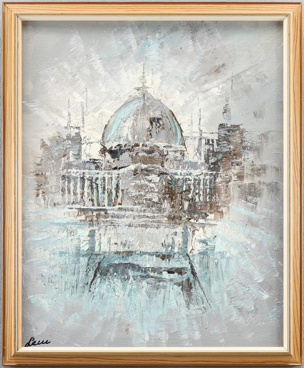 UNIDENTIFIED ARTIST oil on panel, signed.