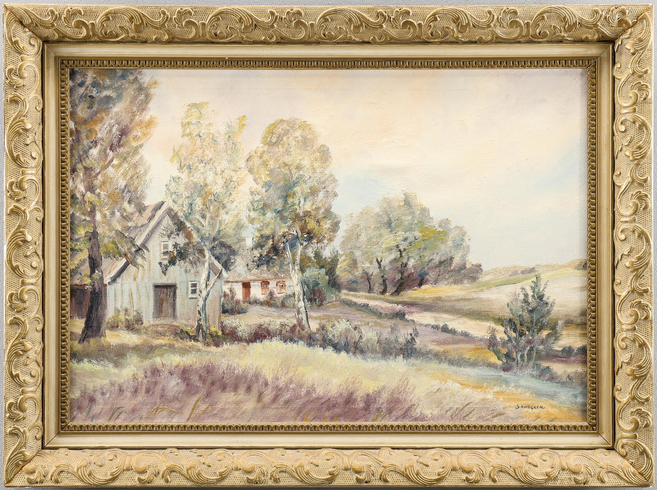 STEN SANDGREN. Oil on canvas, signed.