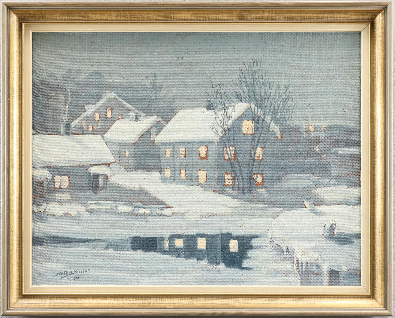 SIXTEN NILSSON. Oil on panel, signed -36.