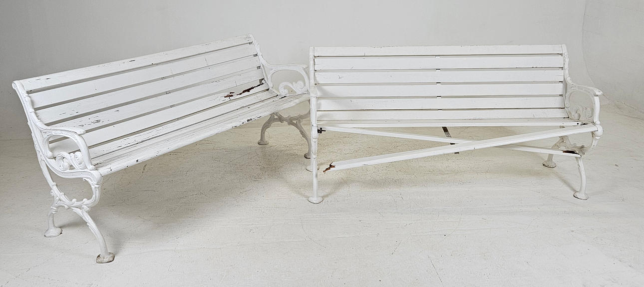 A pair of garden sofas, Melins, Anderstorp.