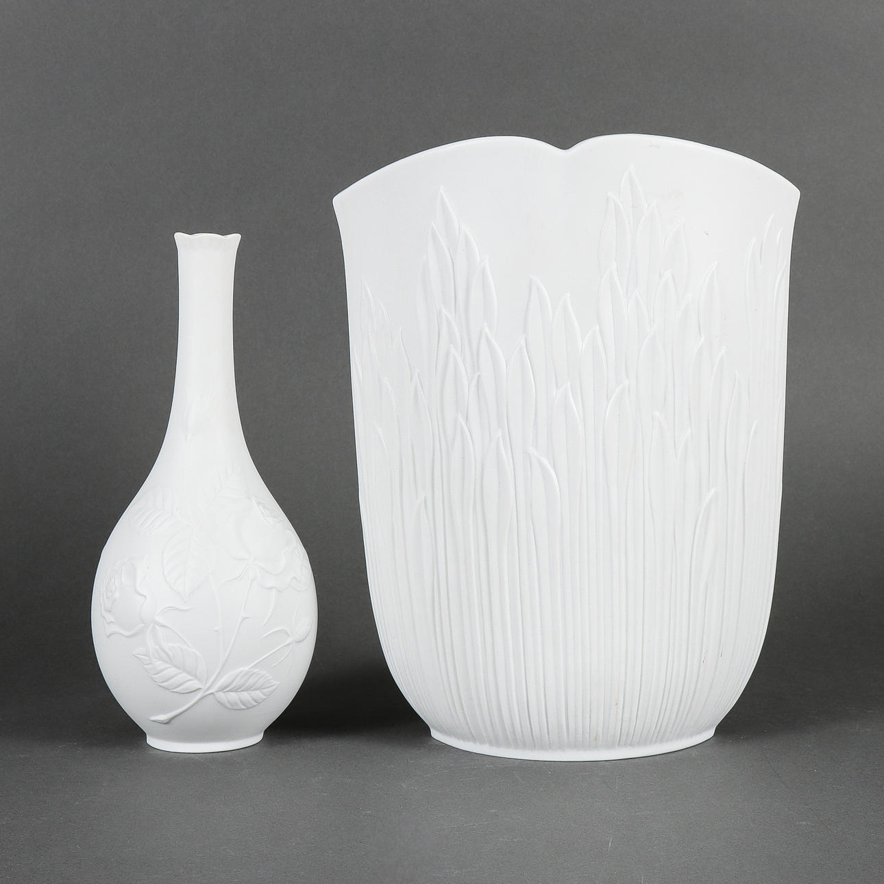 2 porcelain vases, Kaiser, Germany.
