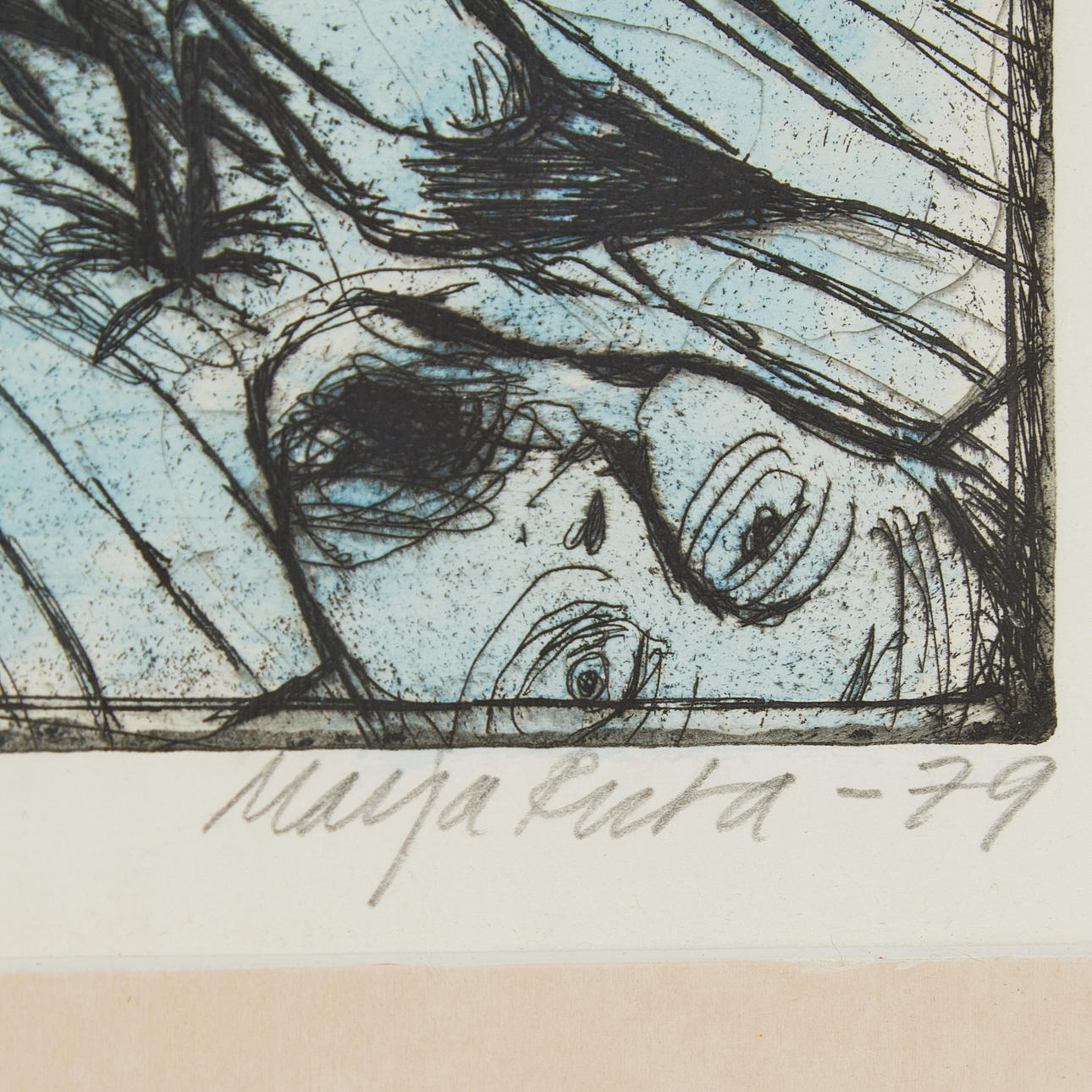 MARJA RUTA (FÖDD 1942). “Saturday evening”, color etching. Art ...
