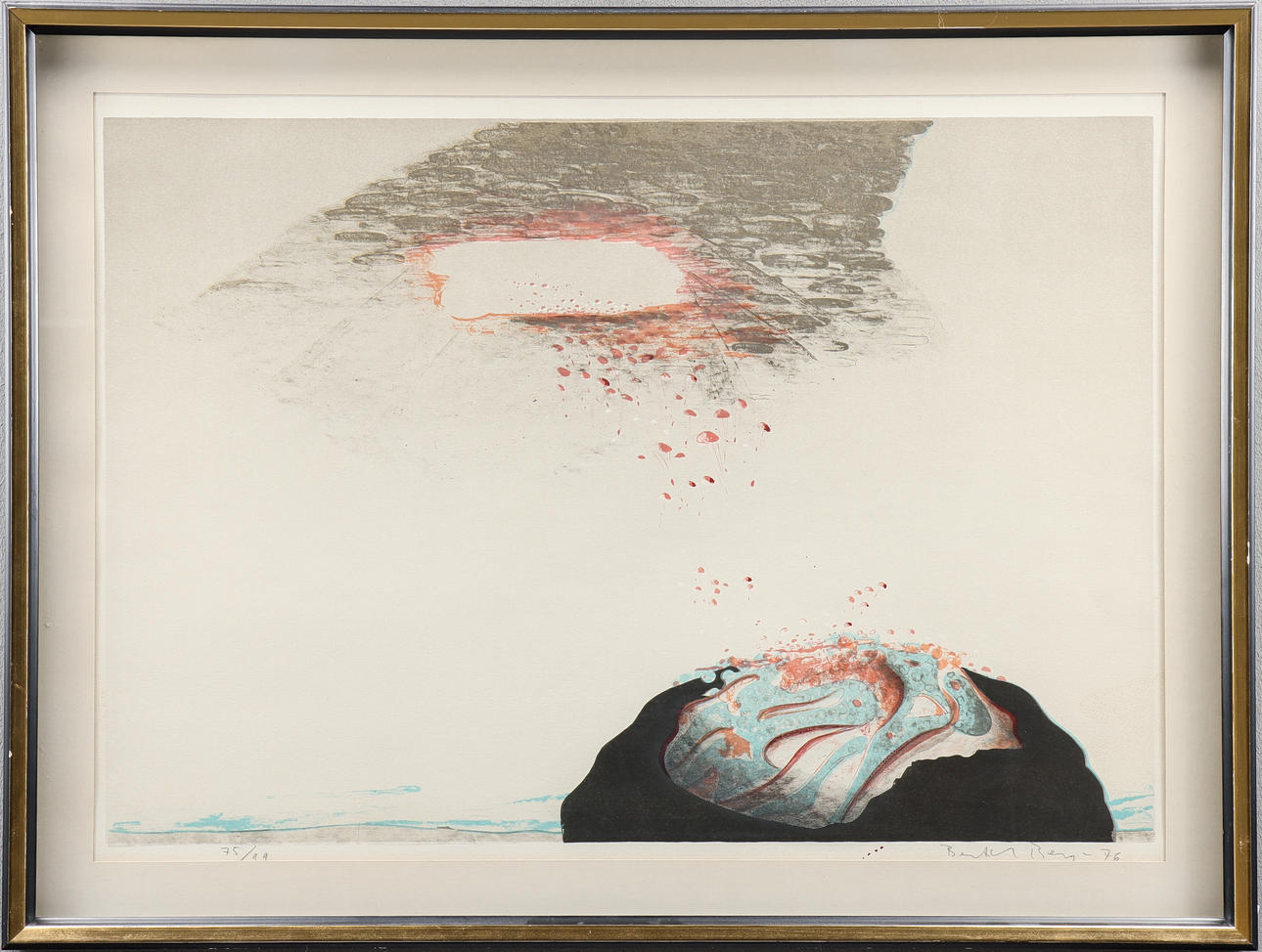 BERTIL BERG. Litografi 75/99, signerad -76.