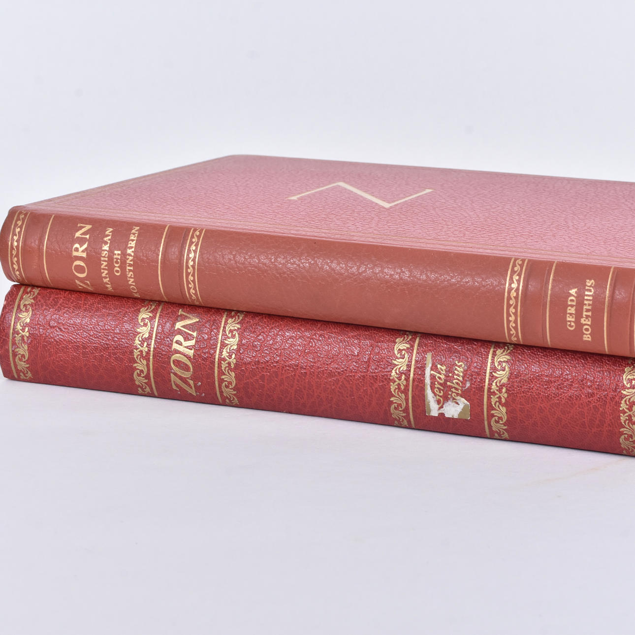 BOOKS ABOUT ANDERS ZORN, Gerda Boëthius, 2 pieces.