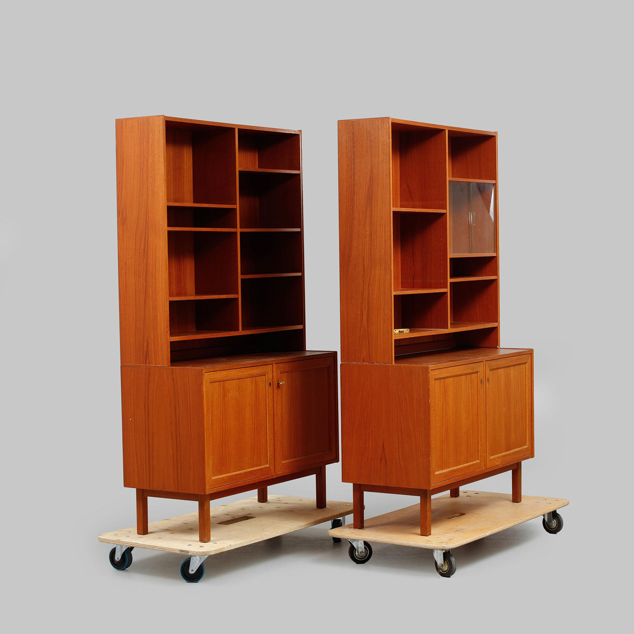 A set of two bookcases, 1960's.