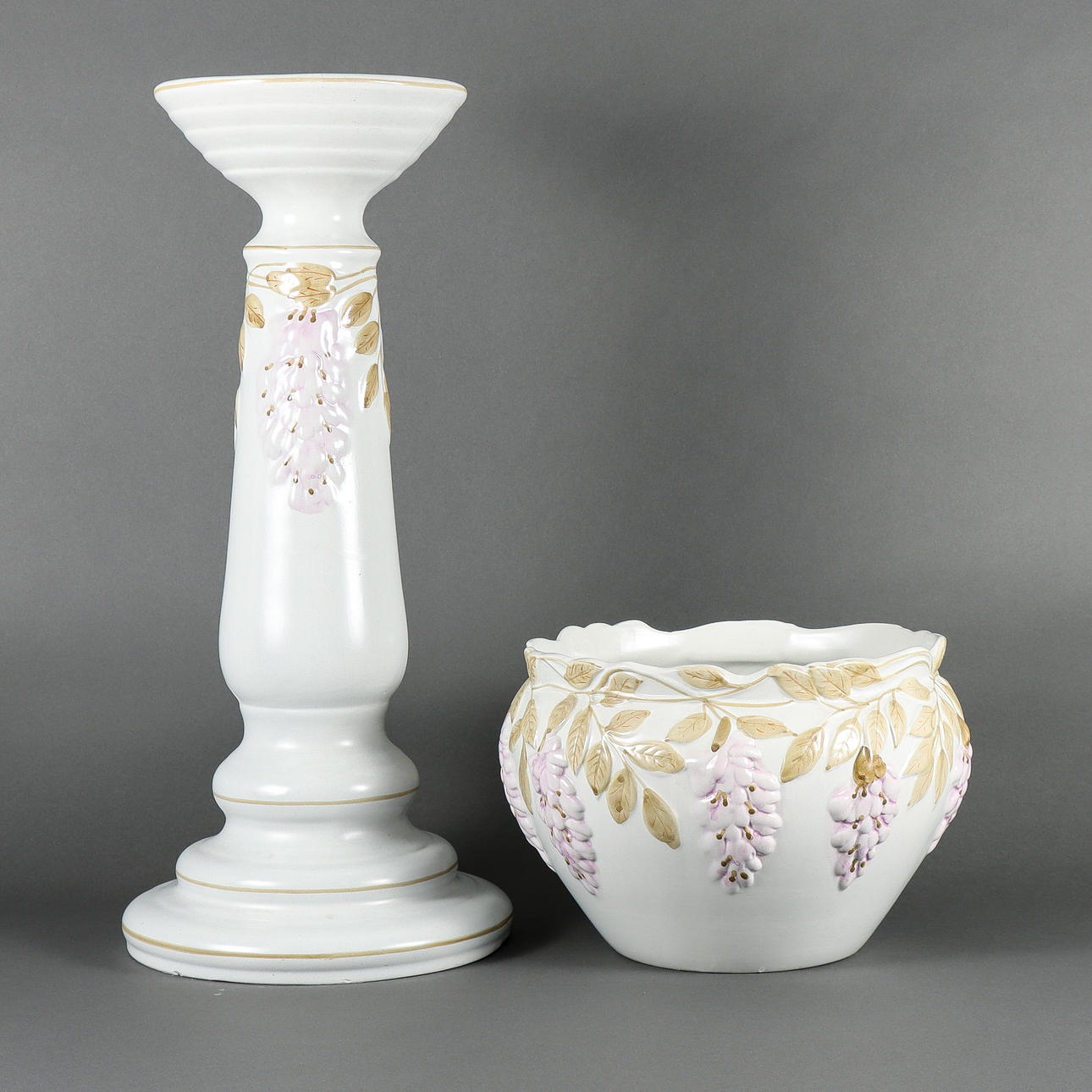 PIEDSTAL med blomkruka.