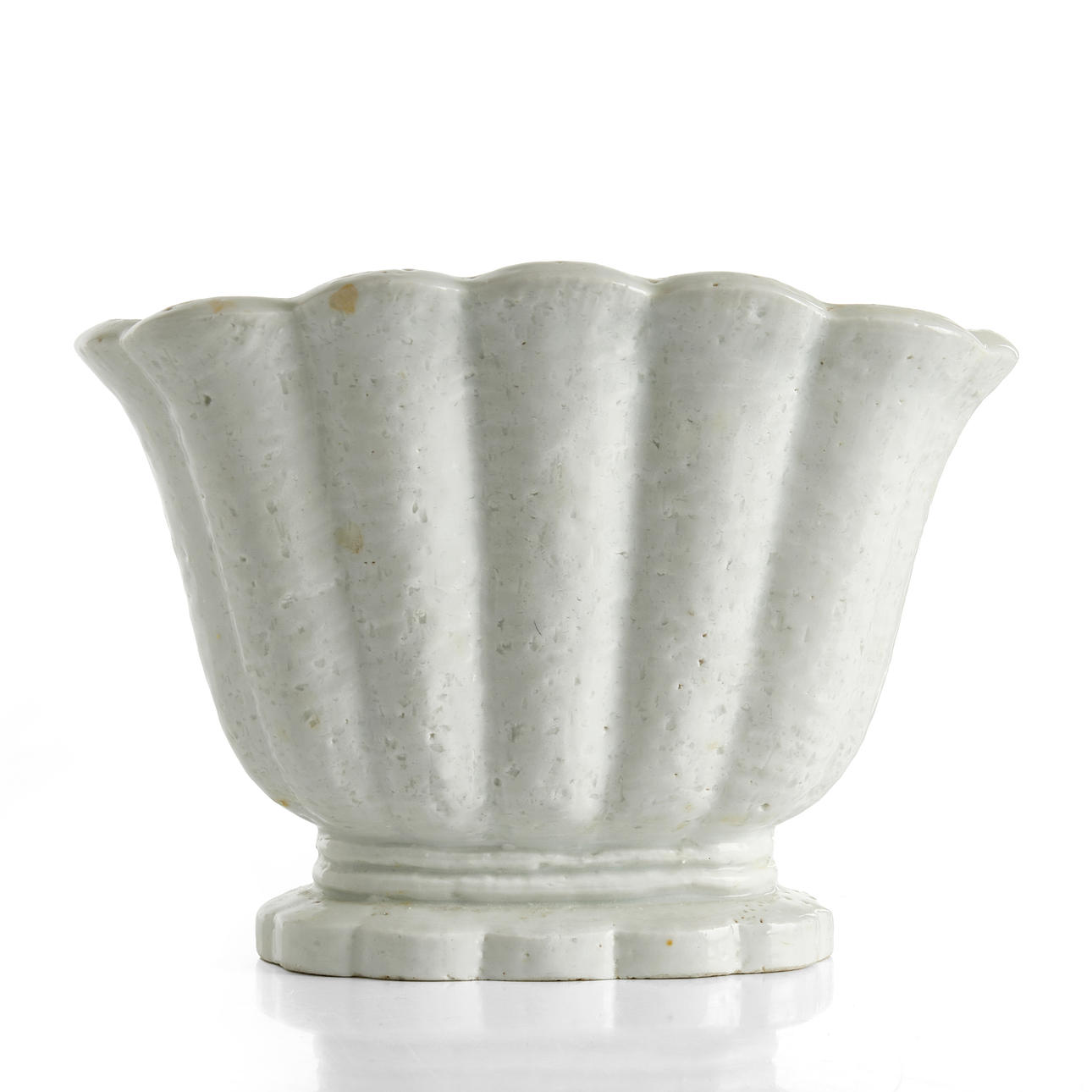 TULIP VASE, Gunnar Nylund for Rörstrand, white chamotte.
