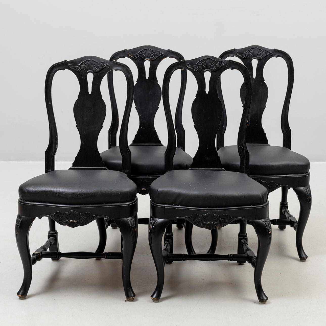 STOLAR 4 st, rokokostil, 1900-tal.