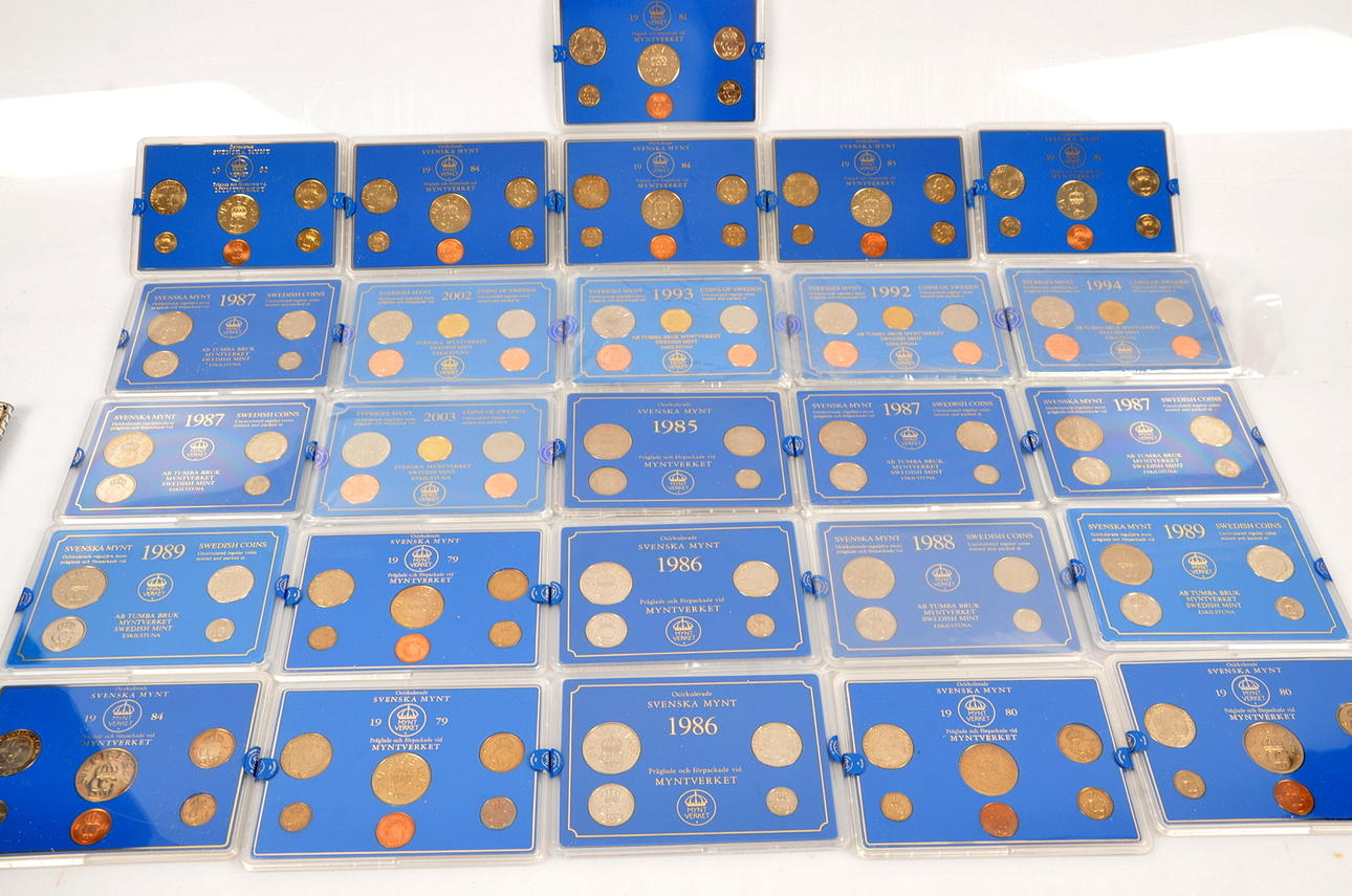 MYNTÅRSATSER, Sverige, 26-stycken.